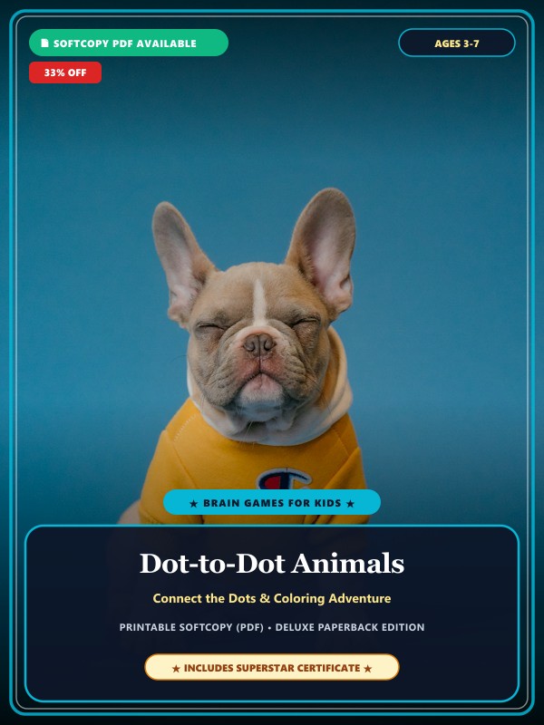 Dot-to-Dot Animals & Puzzles Adventure