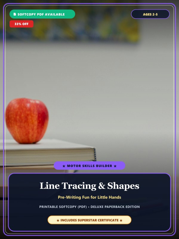 Line Tracing & Shapes Fun Practice Book