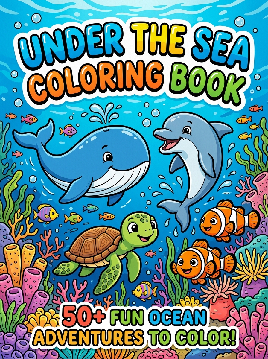 Under The Sea Ocean Creatures Coloring